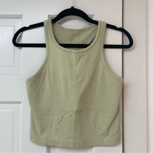 Lululemon Ebb to Street tank in green, size 8